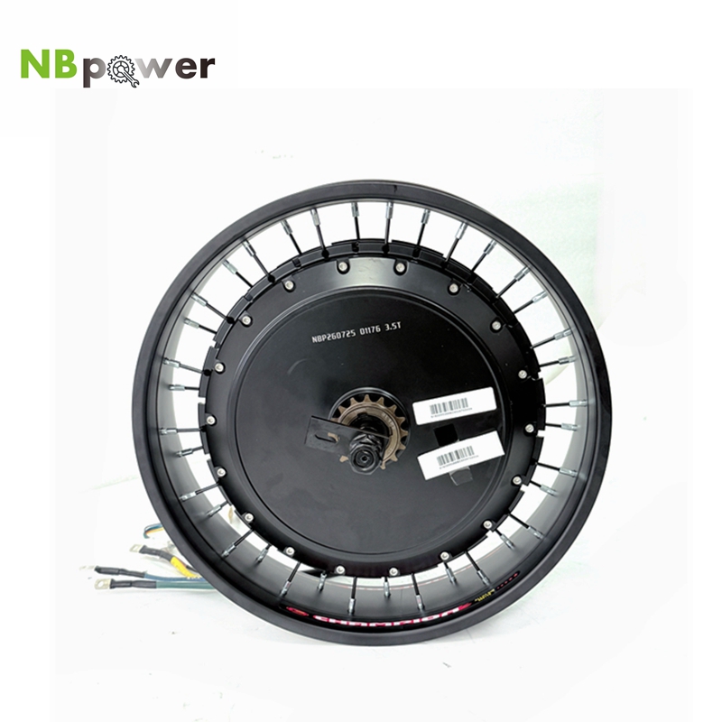 72V 8000W Brushless Hub Motor - NBpower/QS V3 273 40H Rueda con