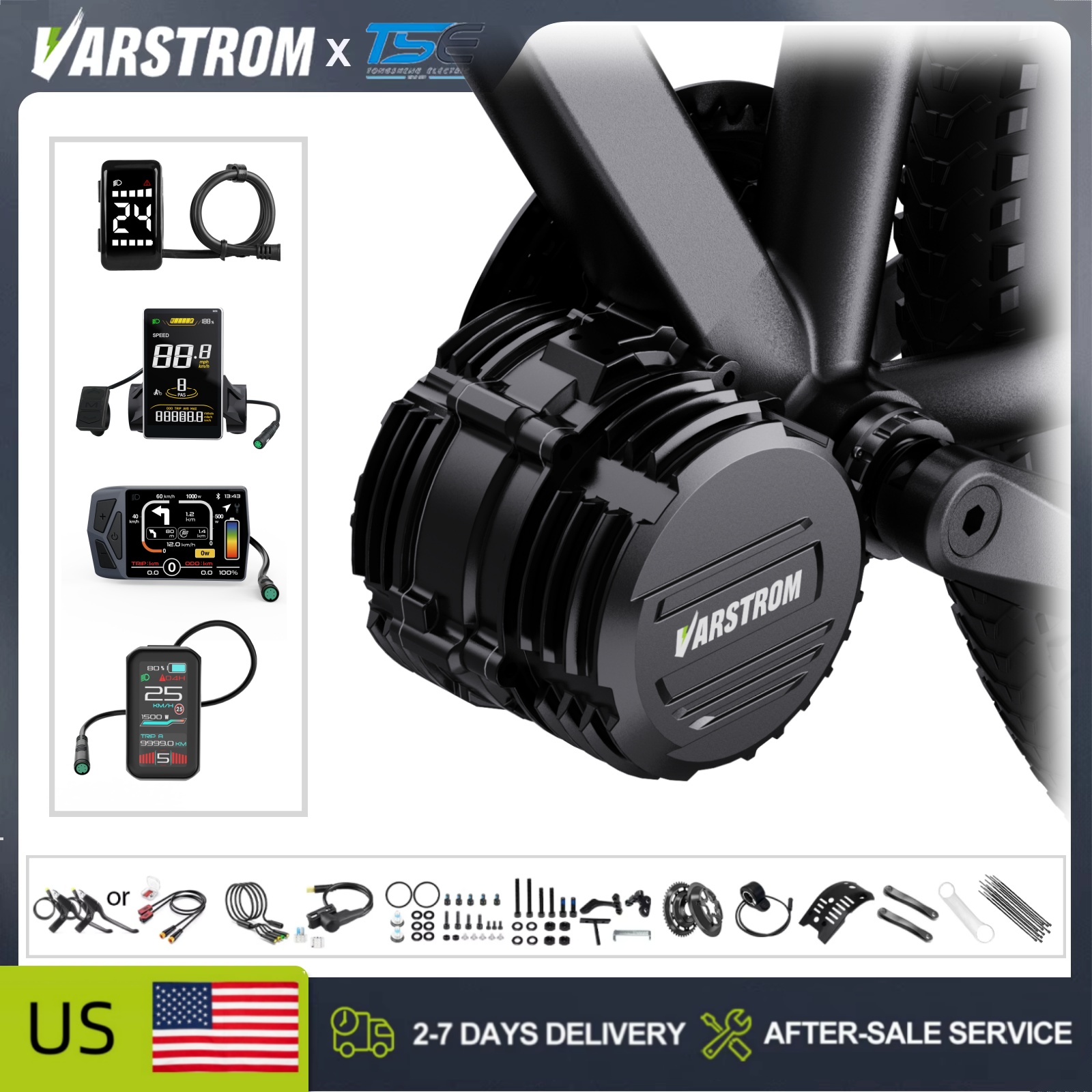 Mid Drive Conversion Kit 1000W - [Stock en EE. UU.] Kits de