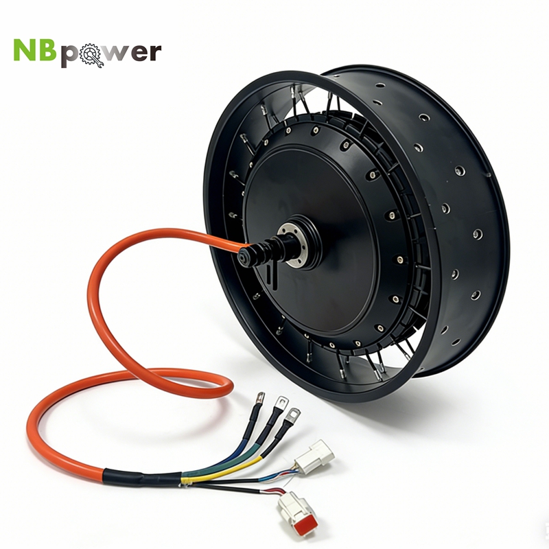 72V 8000W Brushless Hub Motor - NBpower/QS 273 40H 48-96v, 72V 8000W,